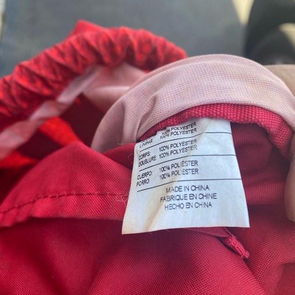 Nike Drawstring Backpack String Bag Red White Workout Athletes Gym Mini Bag - Picture 10 of 12